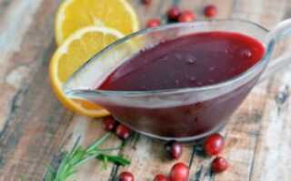 Клюквенный сироп: рецепт