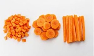 Овощ сварится в два раза быстрее, если нарезать его кубиками