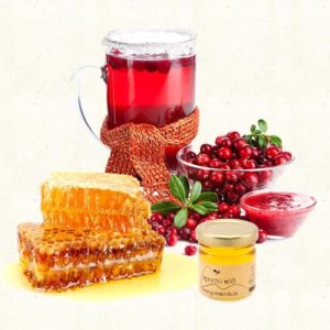 Клюква с медом: рецепт с чесноком, водкой и хреном